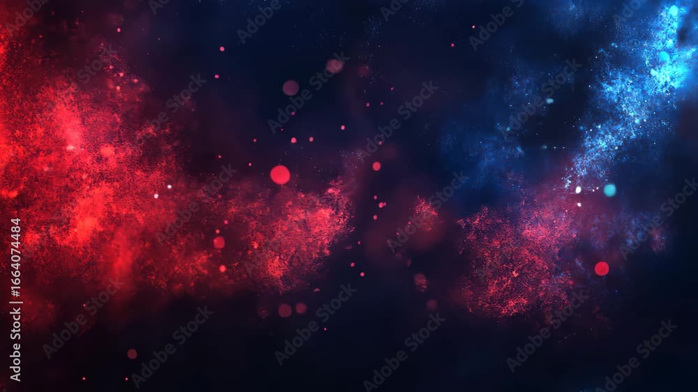 Aufkleber abstract nebula space background with glowing particles and dynamic colors creates a captivating