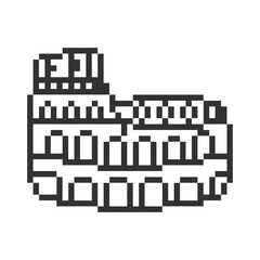 rome Italy travel pixel art