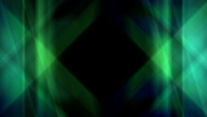 Dynamic green light streaks create abstract, futuristic background for modern technology and design