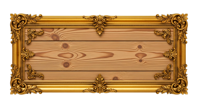 Elegant golden floral vector invitation card with a vintage ornate frame design