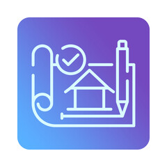 Gradient icon Architecture And Interior Design