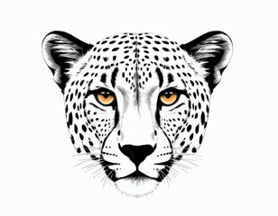 Cheetah Silhouette digital Art, Intricate Powerful and Ready for Print or Web, Sharp Details. Strong Identity. Timeless Design, Symbolize Strength, Courage, Logo, and Leadership © Majid