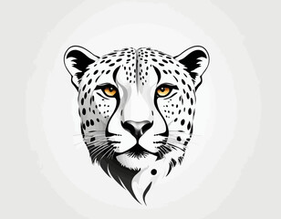 Cheetah Silhouette digital Art, Intricate Powerful and Ready for Print or Web, Sharp Details. Strong Identity. Timeless Design, Symbolize Strength, Courage, Logo, and Leadership