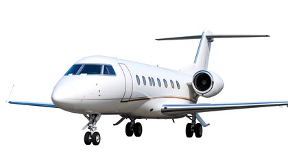 Naklejka premium White jetliner on white background (1)