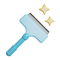 Squeegee Cleaning Window