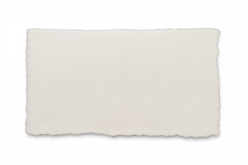 Torn white paper strip revealing transparent background, ragged edges ready for graphic design overlay or creative compositions