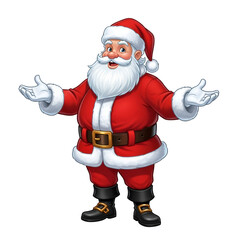 Santa Claus Heroic Greeting Cartoon