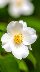 Close-up of a delicate white flower