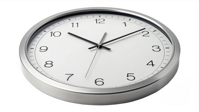 Clock Isolated on White Background