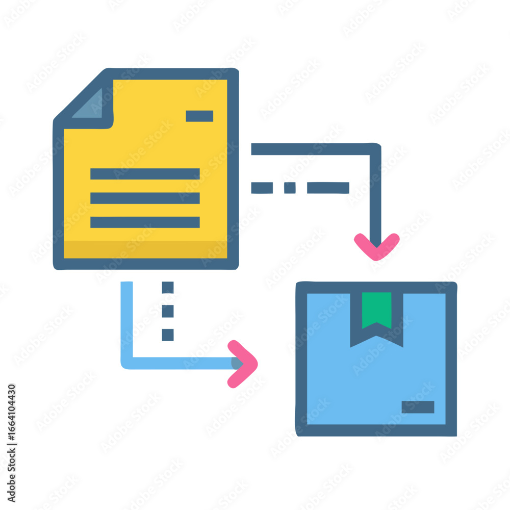 Poster digital file conversion to physical goods delivery process flow