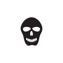 Skull icon logo vector