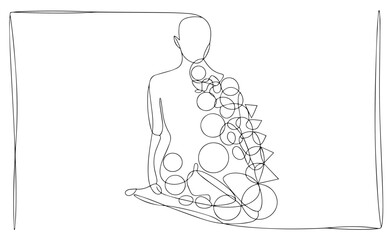 vector illustration of a woman