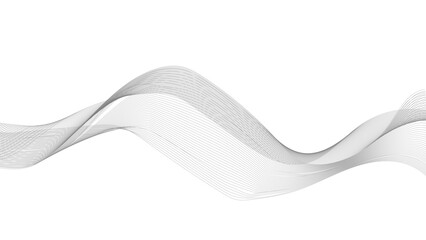 Abstract vector background with black wavy lines. Abstract wave element for design. Digital frequency track equalizer.