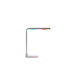 Modern RGB LED Desk Lamp with Adjustable Gooseneck - Side View