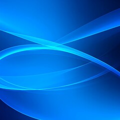 Obraz premium Abstract flowing blue curves (6)