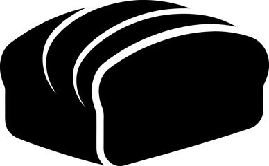 A Loaf of Sliced Bread Detailed Clean Silhouette