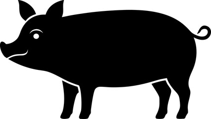 Farm Animal Pig or Hog Icon