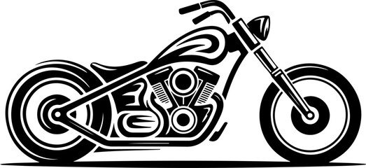 Showstopper Custom Chopper  motorcycle, chopper vector bundle