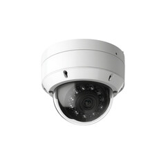 Modern White Dome Security Camera - CCTV Surveillance System