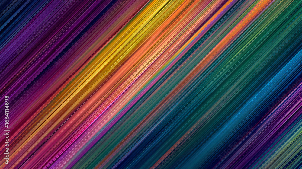 Poster colorful abstract lines creating a vibrant visual texture