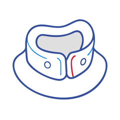 Stylized fedora hat with vibrant lines on black background