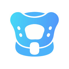 Gradient bear face icon logo on black background