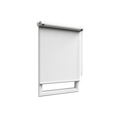 Modern White Roller Blind in Window Frame - Interior Design Element