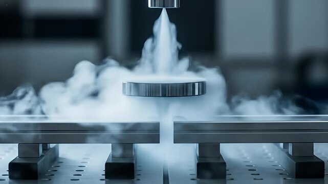 Magnetic Levitation Experiment Showing Superconductivity Physics Technology