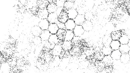 Old paper effect texture with dotted black marks on white surface. Grunge texture of old background with dotted black paint design