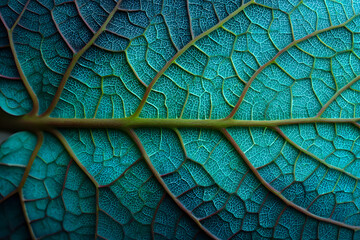 leaf texture, leaf background with veins and cells