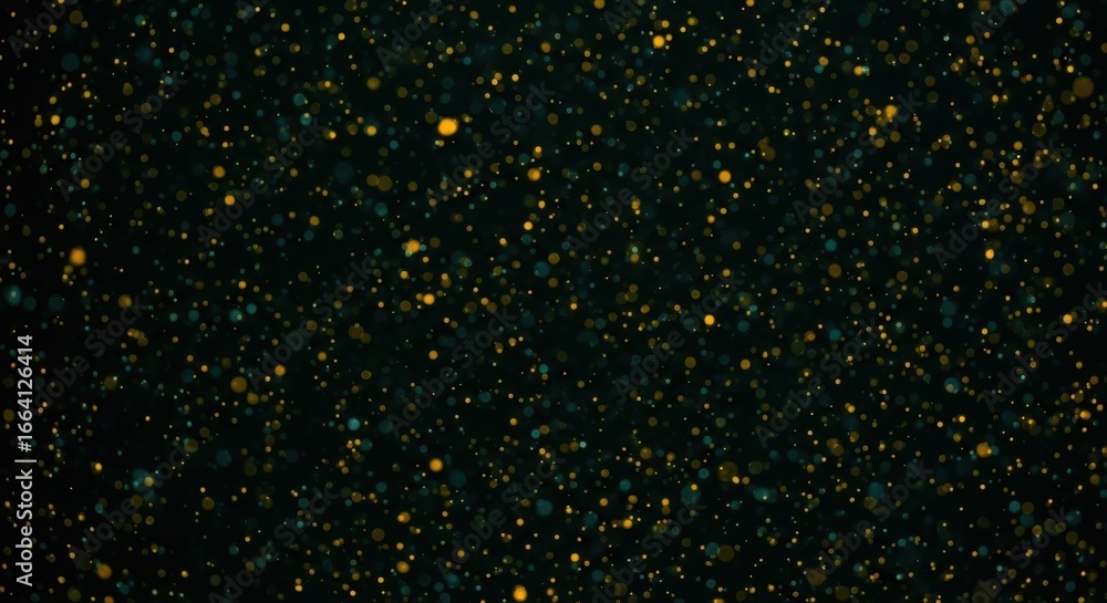 Poster an abstract background features a mesmerizing display of glittering lights and bokeh effects, creati