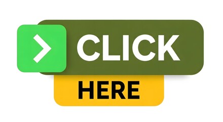 Green and yellow call to action button with text click here and a white arrow