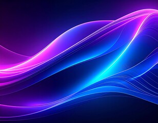 Vibrant Neon Abstract Background with Gradient Colors