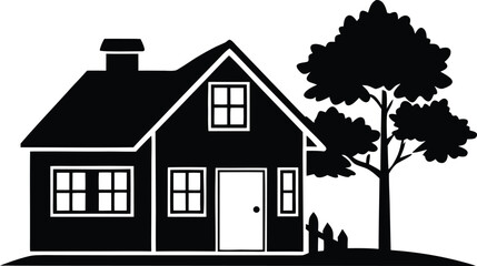 home silhouette vector