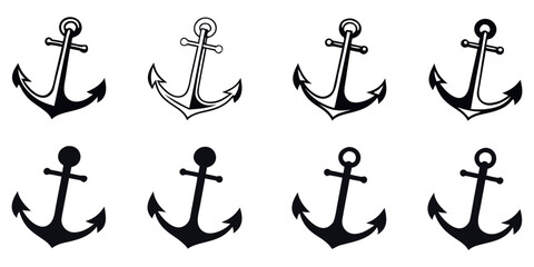 Nautical anchors symbolize stability, security, and maritime adventure for your designs