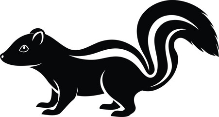 skunk silhouette vector