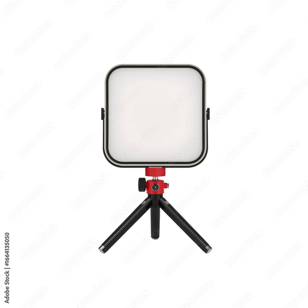 Poster illuminating portable square led light with tripod stand for studio and on-the-go lighting
