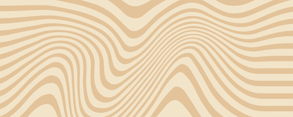 Beige marble acrylic swirl seamless pattern. Coffee latte, caramel, ice cream texture. 1970s trippy psychedelic waves print background.