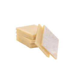 Stack of Kaju Katli Sweet on a Transparent PNG Background