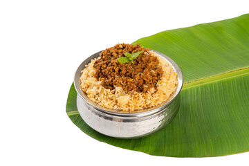 Mutton Keema Pulao with Small Grain Rice on a Transparent PNG Background