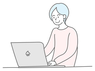 イラスト　男性　女性