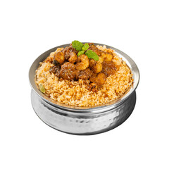 Prawns Pulao with Small Grain Rice on a Transparent PNG Background