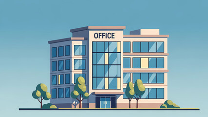 vector flat 2d office