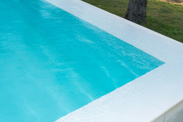 Picture of a swimming pool by the sea