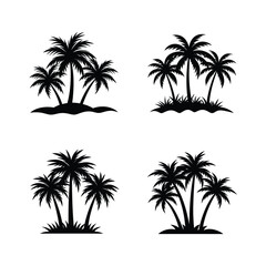palm tree silhouettes