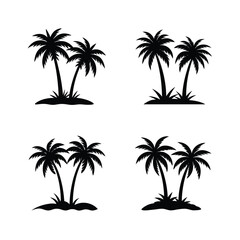 palm tree silhouettes