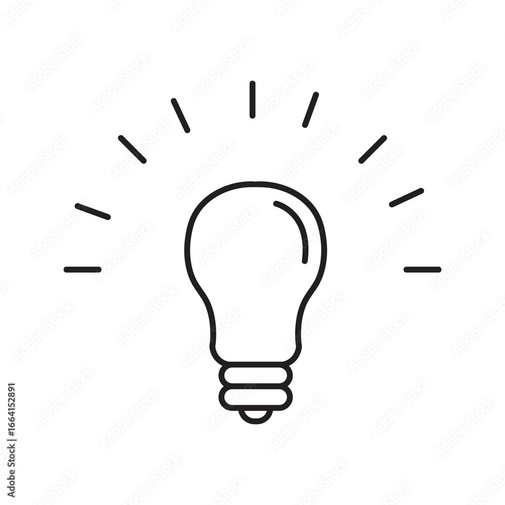 Aufkleber idea icon isolated flat vector in outline simple illustration for web and app..eps
