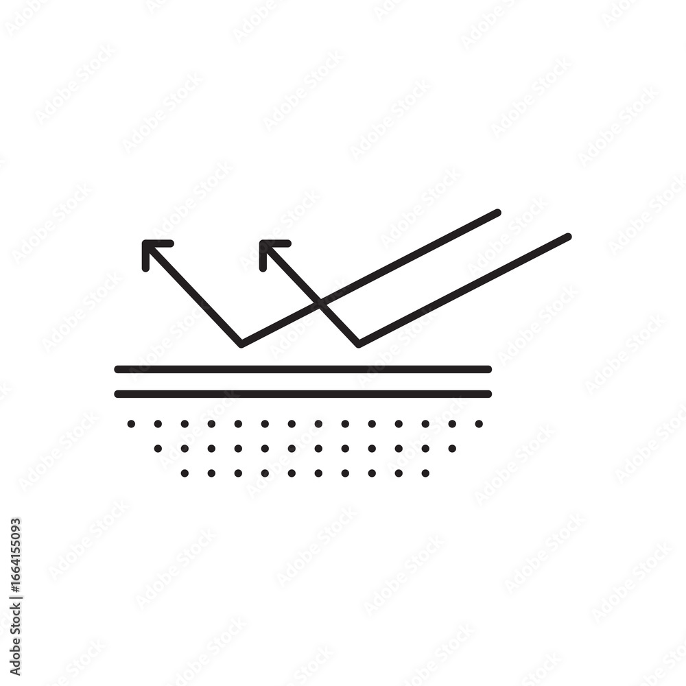 Poster reflect tool icon vector flat black illustration for web and app..eps