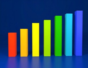 Colorful bar graph on a dark background (1)
