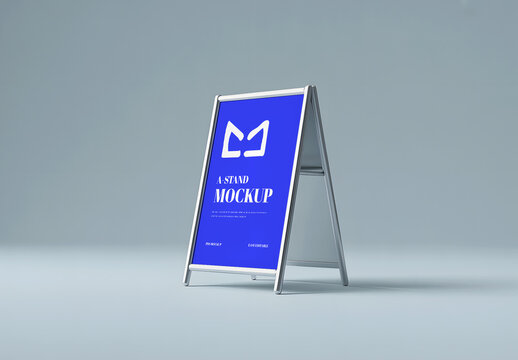Stand Mockup Template For Outdoor Advertising